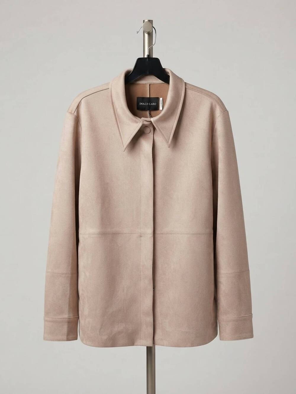 NEW DOLCE CABO women's faux suede jacket in putty